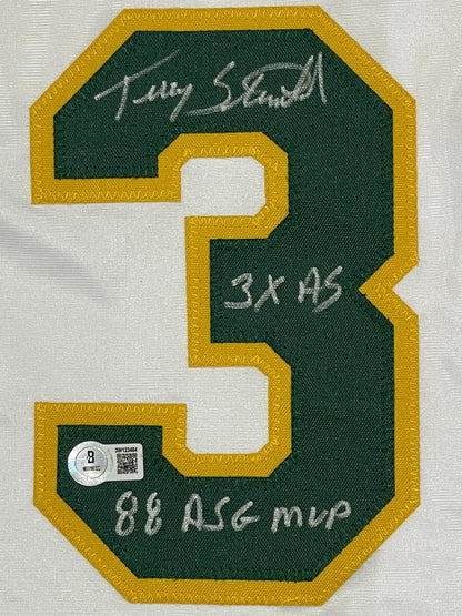 Terry Steinbach Signed Oakland Athletics Custom Baseball Jersey