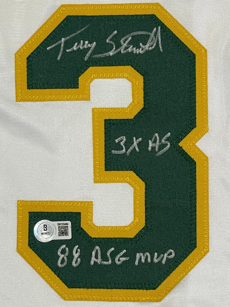 Terry Steinbach Signed Oakland Athletics Custom Baseball Jersey