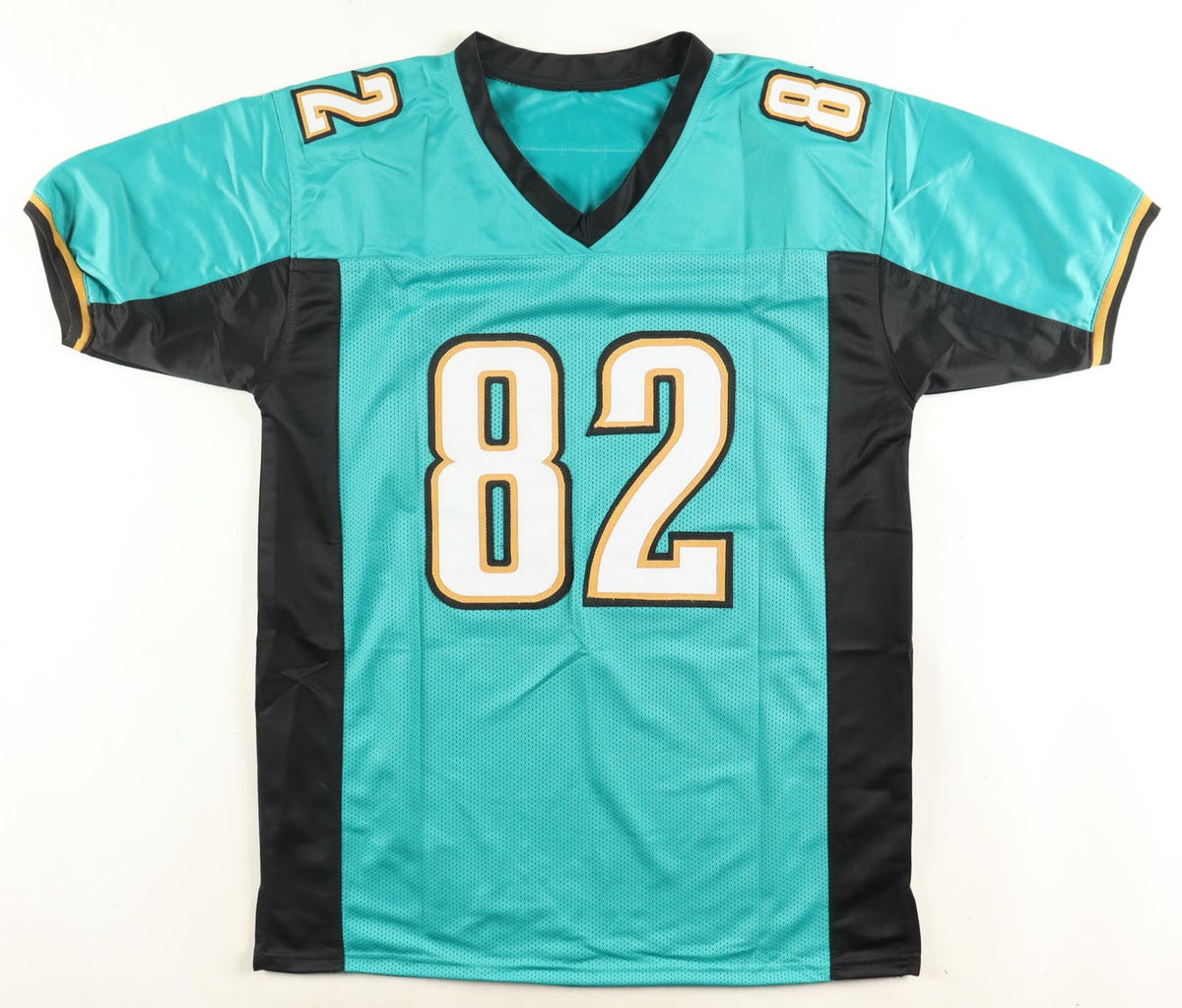 Jimmy Smith Autographed Jacksonville Jaguars Teal Custom Jersey
