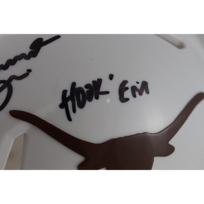 Joseph Ossai Autographed Texas Longhorns Mini Helmet Hook Em Insc.