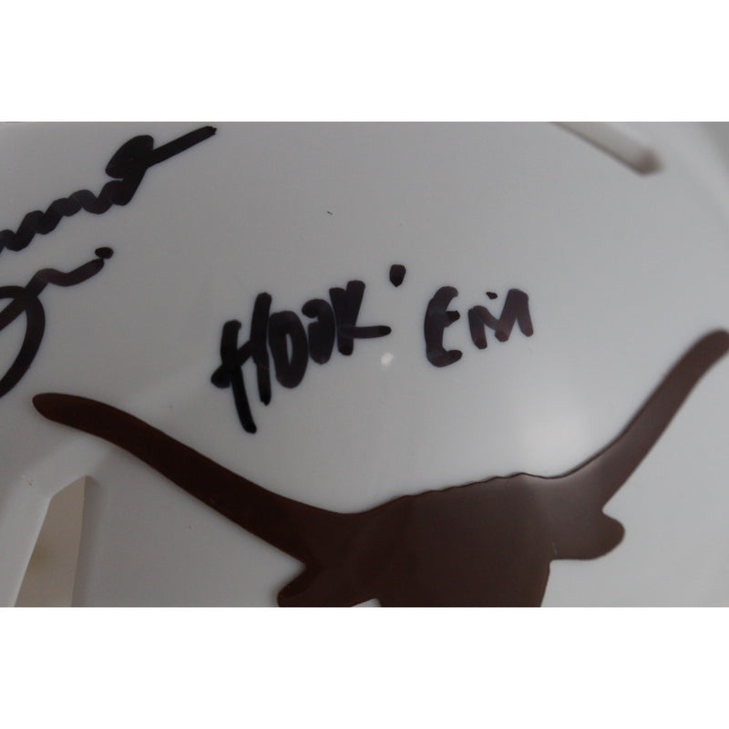 Joseph Ossai Autographed Texas Longhorns Mini Helmet Hook Em Insc.