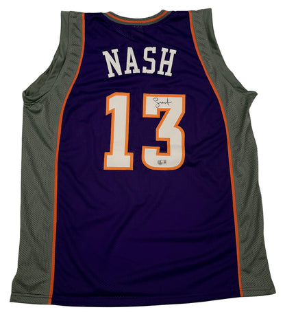 Steve Nash Signed Phoenix Suns Custom Basketball Jersey (BAS)
