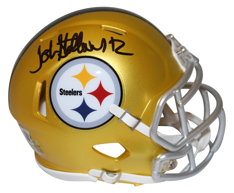 John Stallworth Signed Pittsburgh Steelers Blaze Alternate Mini Helmet