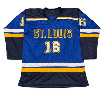 Brett Hull Signed St. Louis Blues Custom Hockey Jersey (Beckett BAS COA)