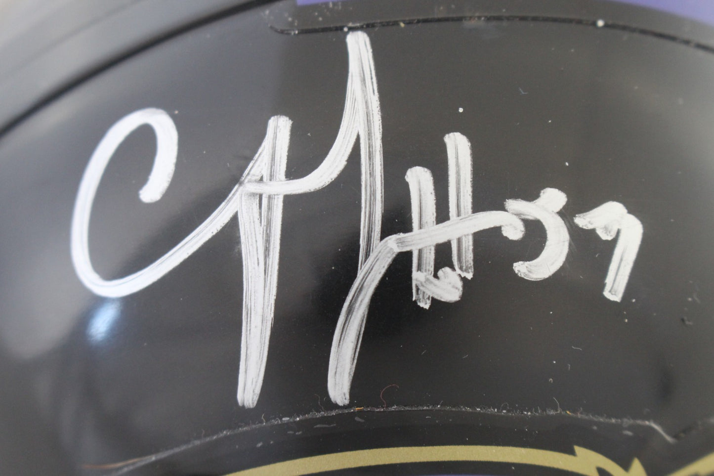 CJ Mosley Autographed Baltimore Ravens VSR4 Mini Helmet Beckett
