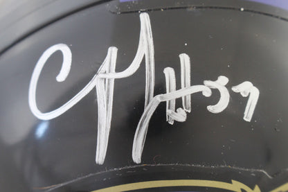CJ Mosley Autographed Baltimore Ravens VSR4 Mini Helmet Beckett