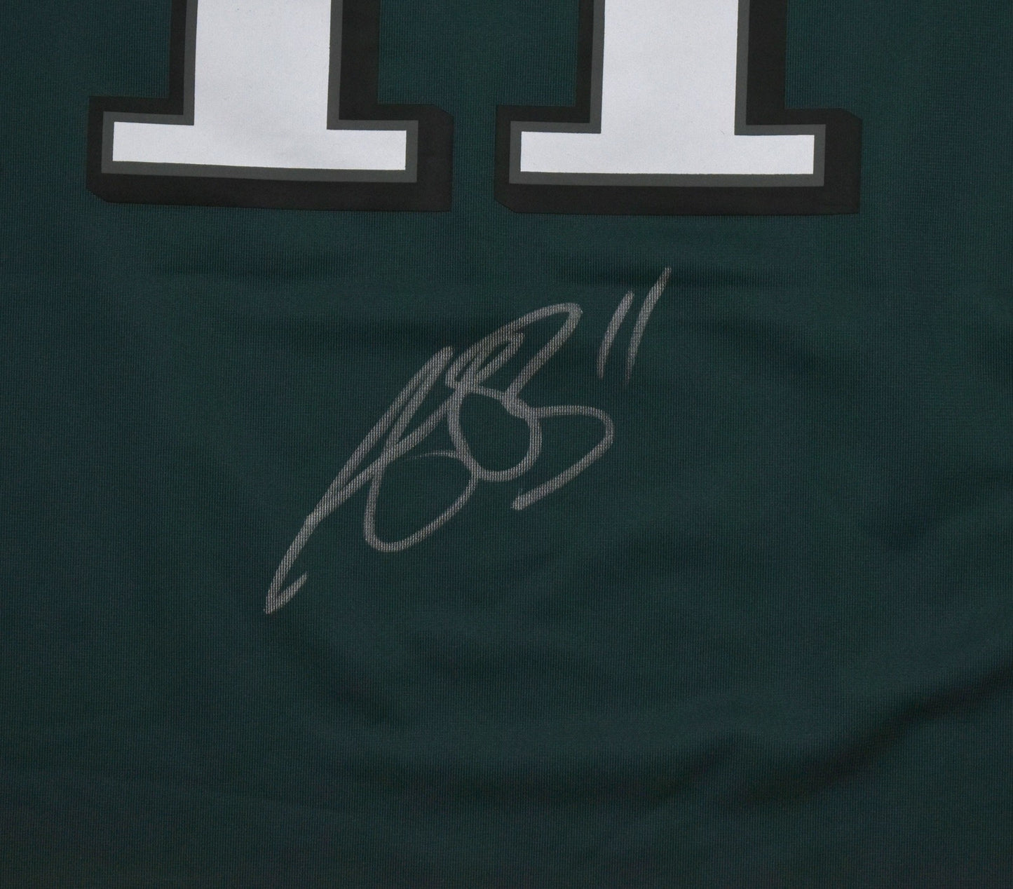A.J. Brown Signed Philadelphia Eagles Nike Midnight Green Jersey