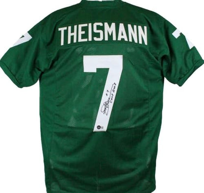 Joe Theismann Signed Green College Style Jersey