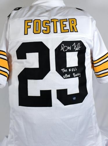 Barry Foster Signed Custom White Jersey "The NFL's Other Barry"