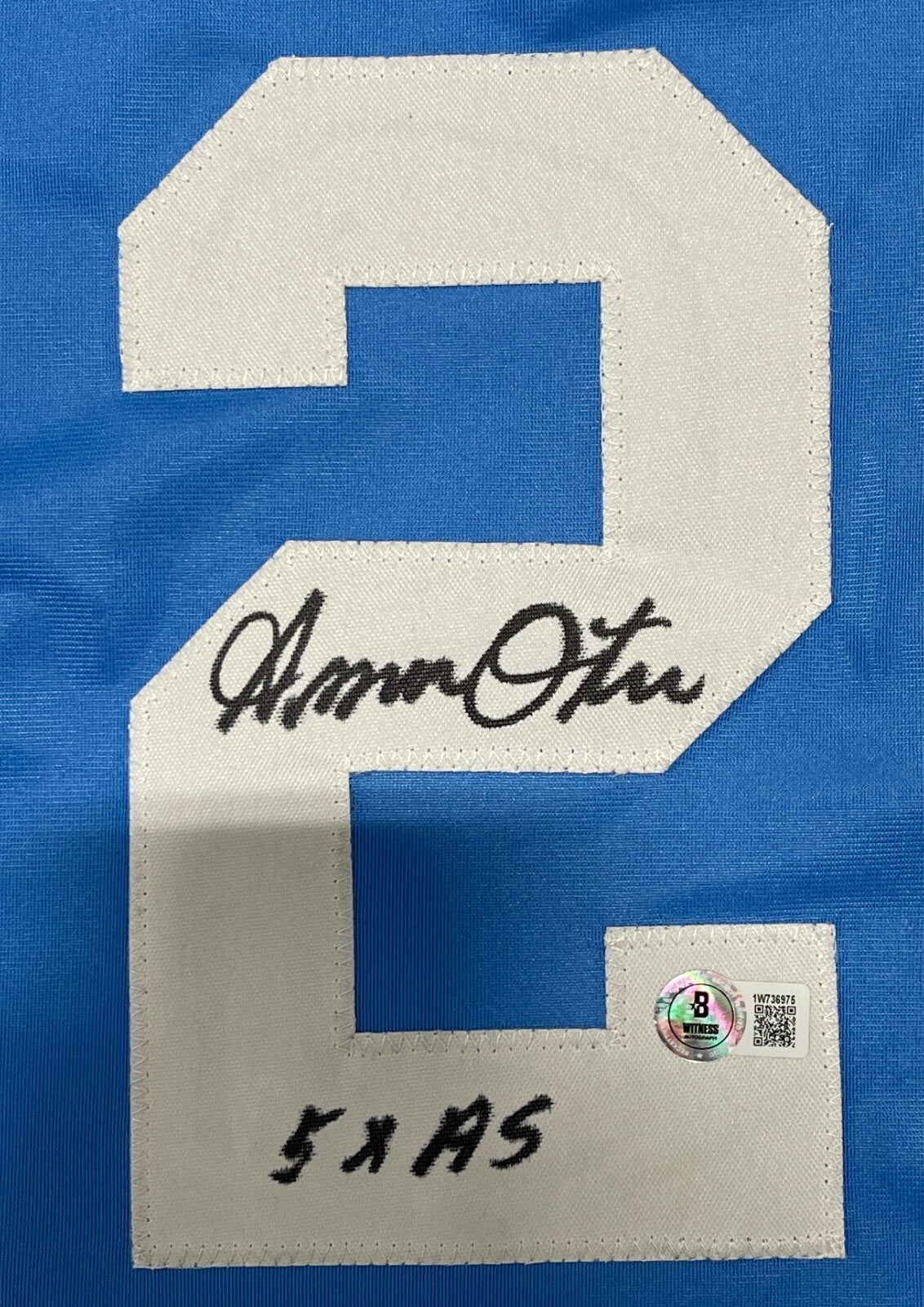 Amos Otis Signed Kansas City Royals Custom Jersey 5x All-Star Beckett BAS