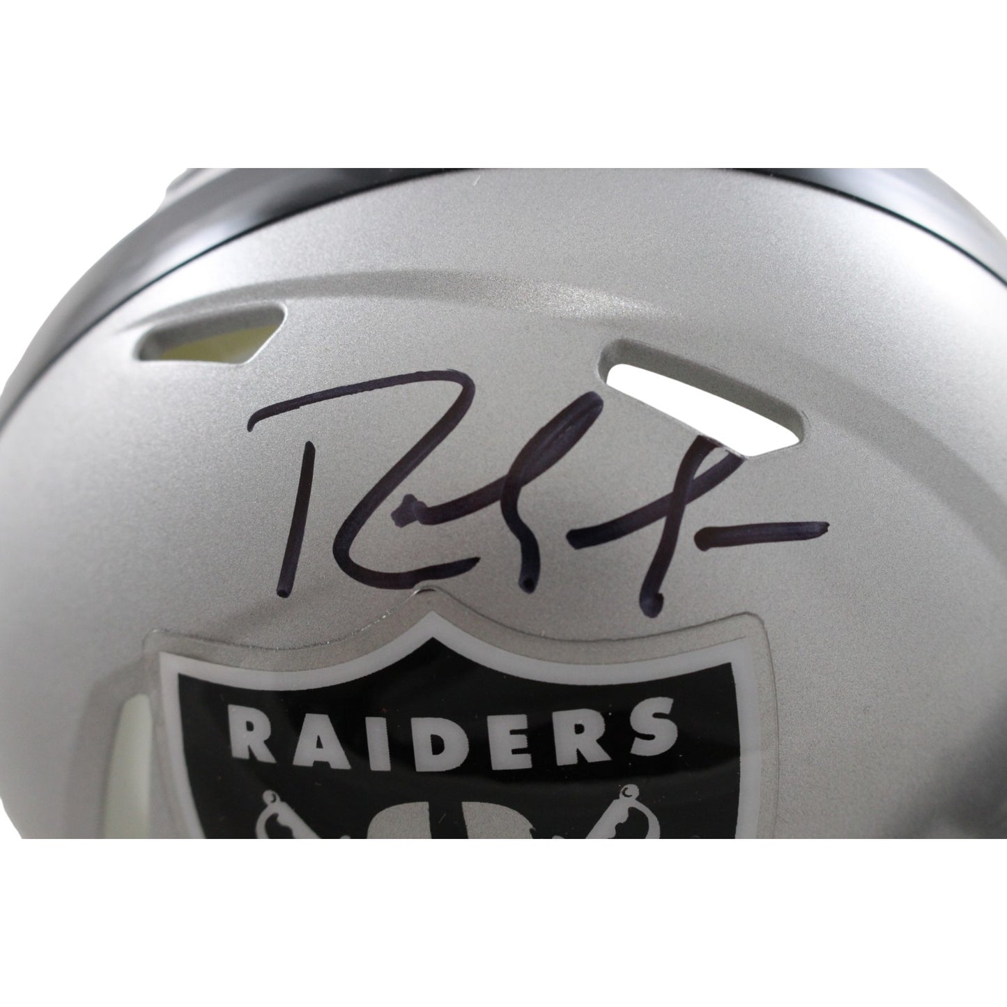 Randy Moss Signed Oakland Raiders Mini Helmet