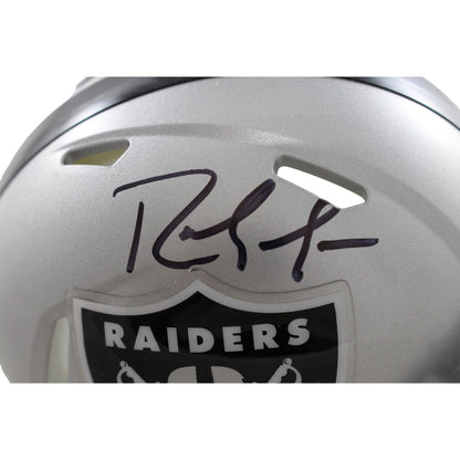 Randy Moss Signed Oakland Raiders Mini Helmet