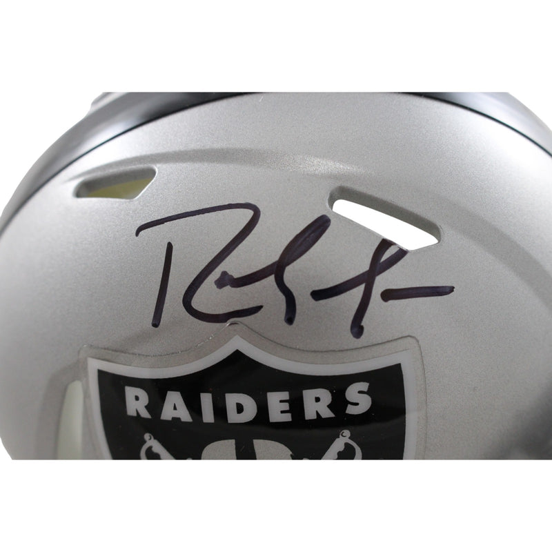Randy Moss Signed Oakland Raiders Mini Helmet