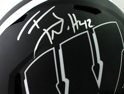 T.J. Watt Autographed Wisconsin Badgers Full Size Eclipse Authentic Helmet