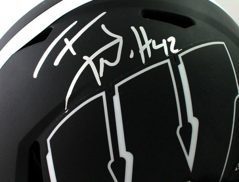 T.J. Watt Autographed Wisconsin Badgers Full Size Eclipse Authentic Helmet