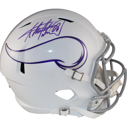 Adrian Peterson Signed Minnesota Vikings Full Size 2024 Alternate Helmet