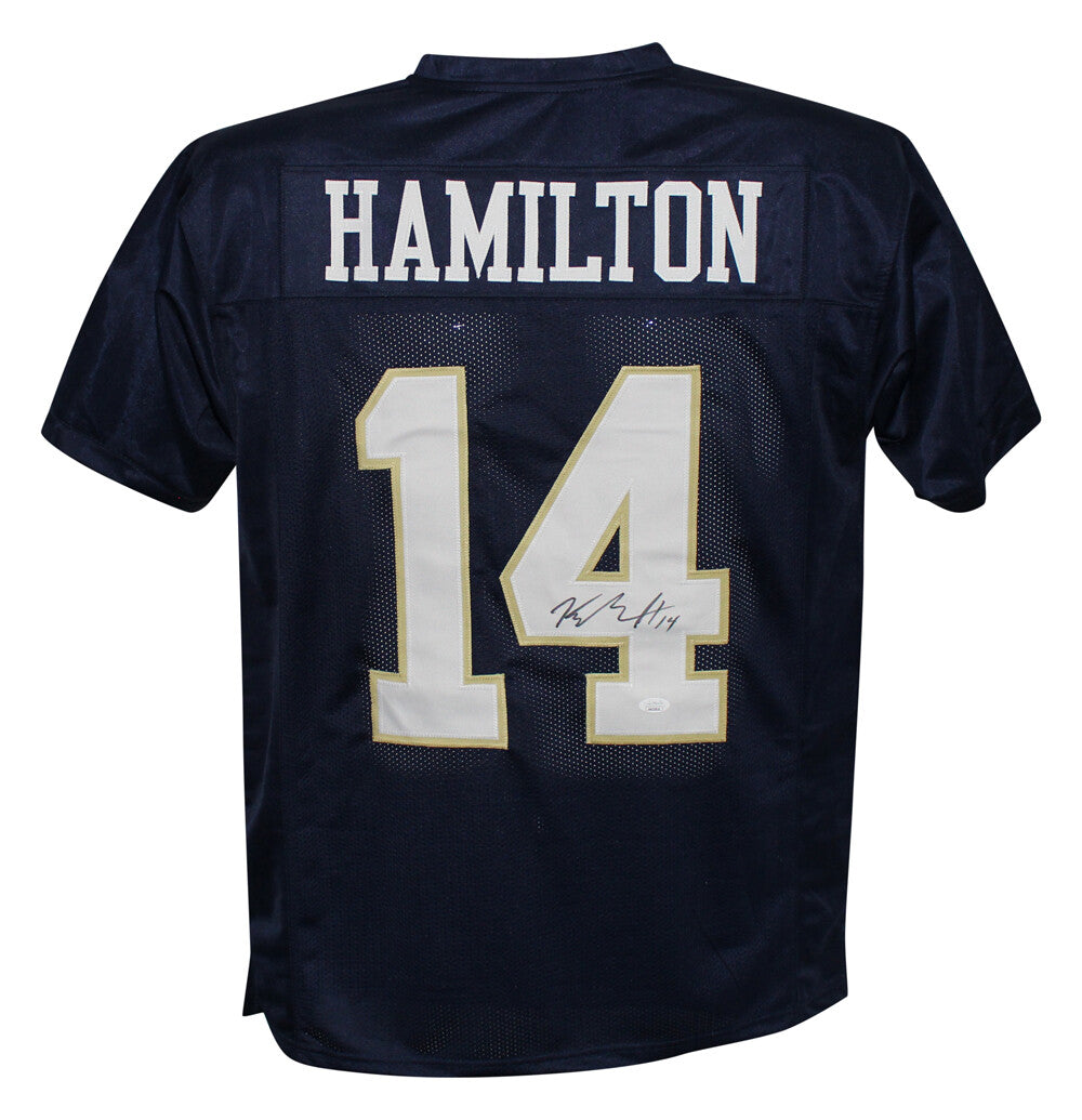 Kyle Hamilton Autographed Notre Dame College Style Jersey