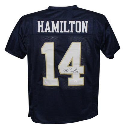Kyle Hamilton Autographed Notre Dame College Style Jersey