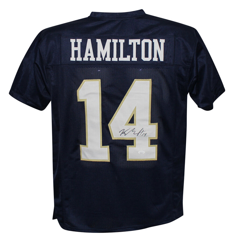 Kyle Hamilton Autographed Notre Dame College Style Jersey