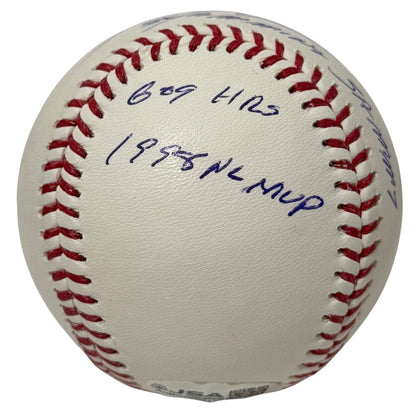 Sammy Sosa Autographed Chicago Cubs ROMLB Baseball (3 Inscriptions) JSA
