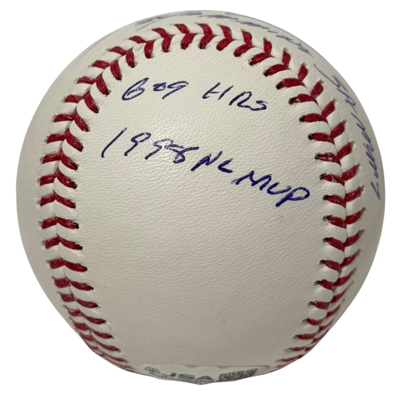 Sammy Sosa Autographed Chicago Cubs ROMLB Baseball (3 Inscriptions) JSA