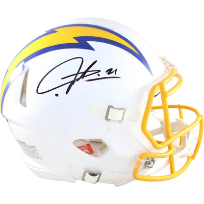 LaDainian Tomlinson Signed Los Angeles Chargers Proline Color Rush Helmet