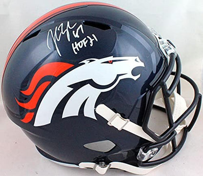John Lynch Autographed Denver Broncos White Speed Full Size Helmet