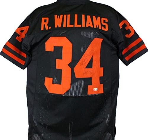 Ricky Williams Autographed Black Custom Jersey Inscribed HT 98