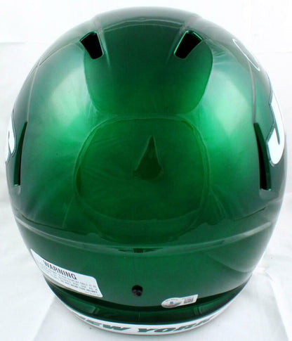 Elijah Moore Signed New York Jets Full Size Speed Replica Helmet