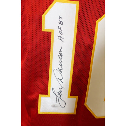 Len Dawson Signed Kansas City Chiefs Red Jersey