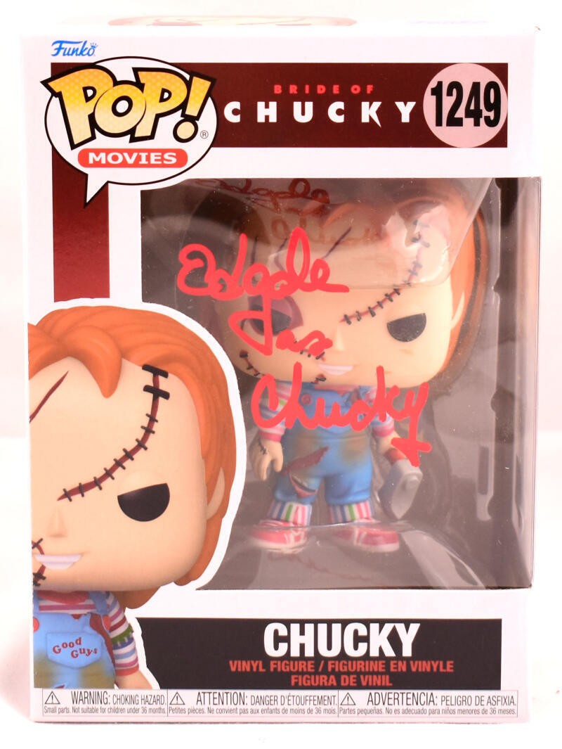 Ed Gale Signed Chucky Funko Pop Figurine #1249