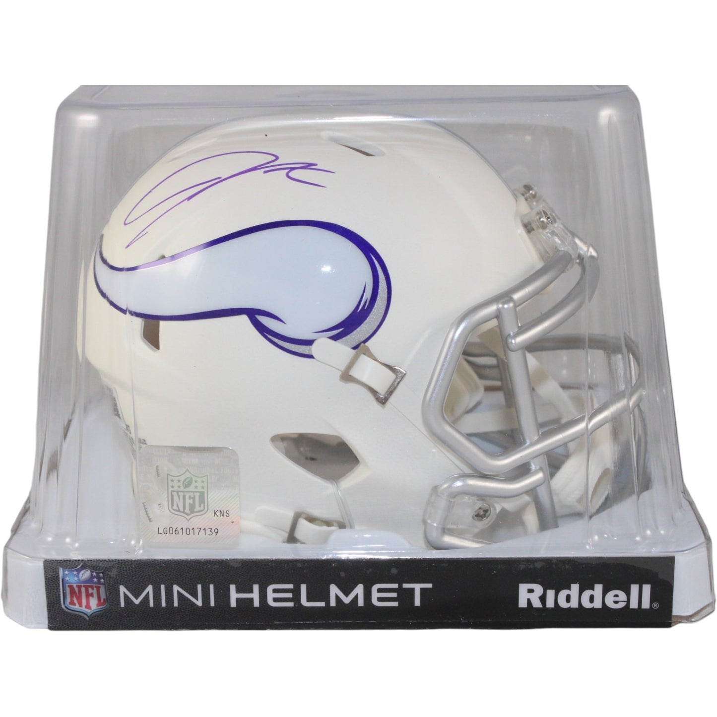 Jordan Addison Signed Minnesota Vikings 2024 Alternate Mini Helmet