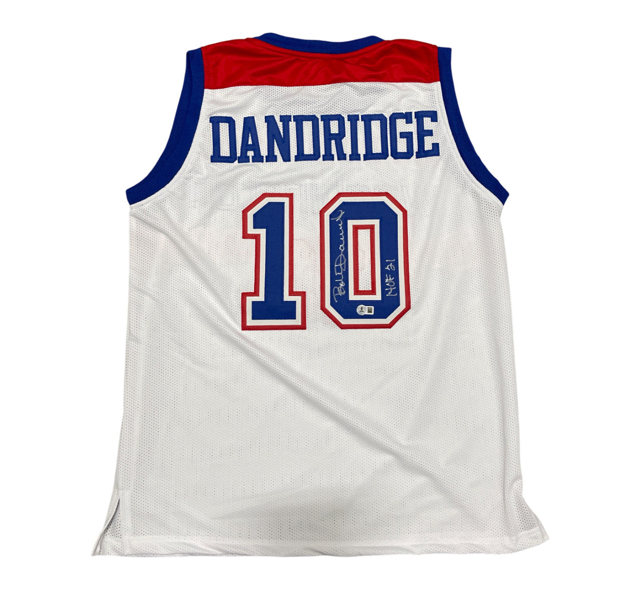 Bob Dandridge Signed Washington Bullets Custom Jersey HOF 21 Beckett BAS