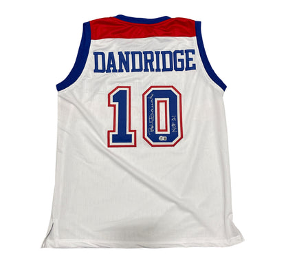 Bob Dandridge Signed Washington Bullets Custom Jersey HOF 21 Beckett BAS
