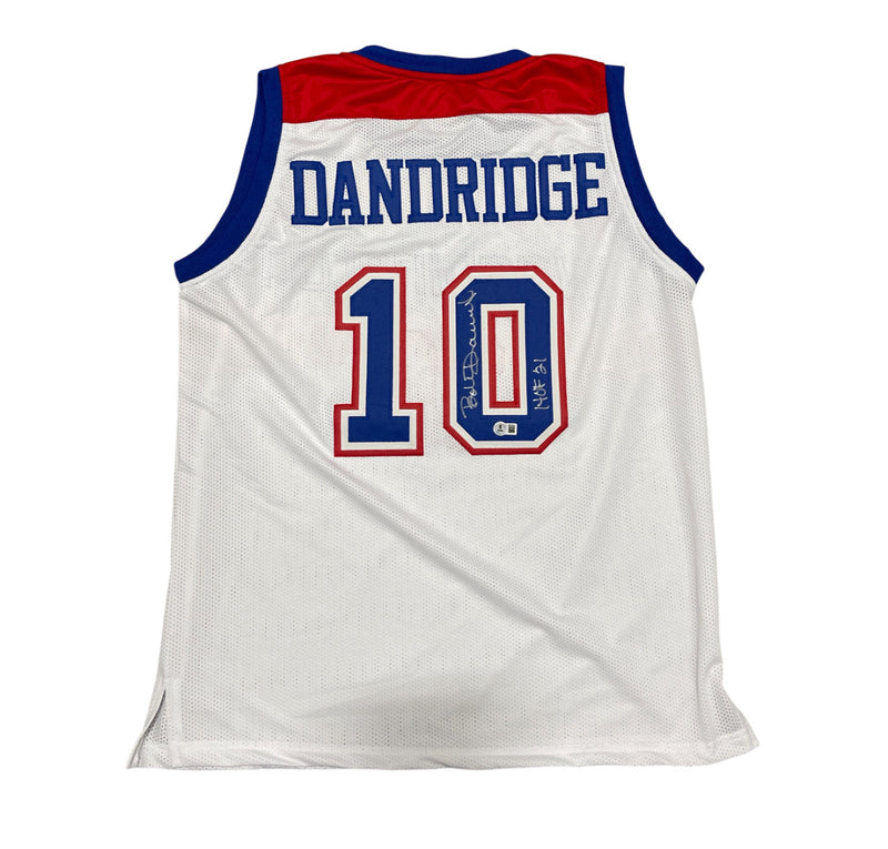 Bob Dandridge Signed Washington Bullets Custom Jersey HOF 21 Beckett BAS