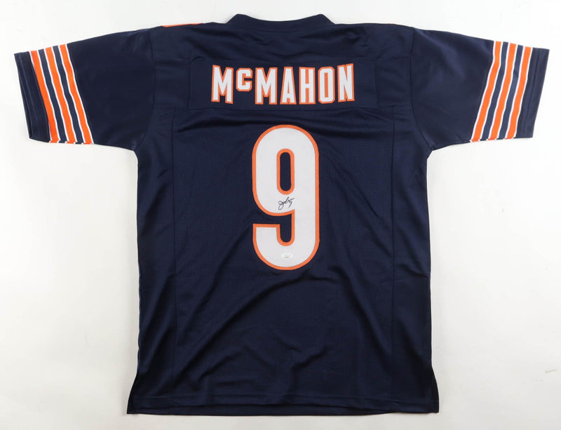 Jim McMahon Autographed Chicago Bears Blue Custom Jersey