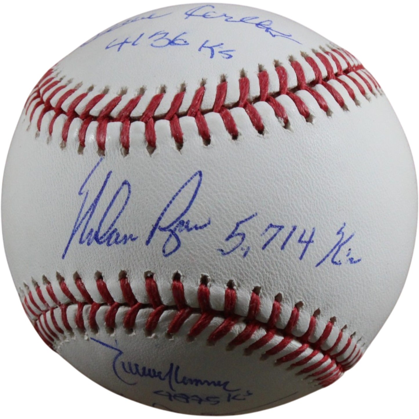 Nolan Ryan, Randy Johnson, Roger Clemens & Steve Carlton Signed Baseball