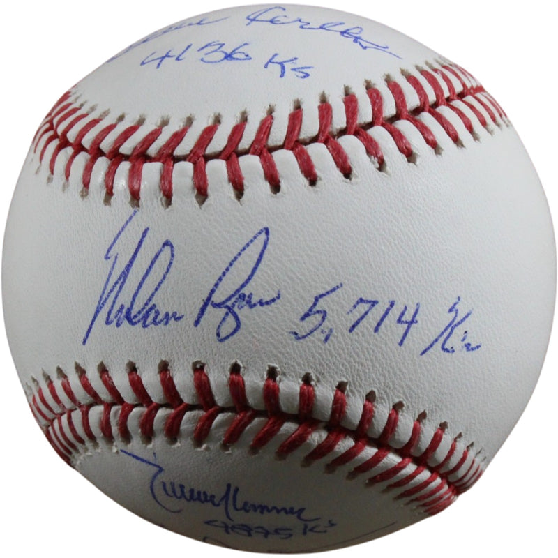 Nolan Ryan, Randy Johnson, Roger Clemens & Steve Carlton Signed Baseball