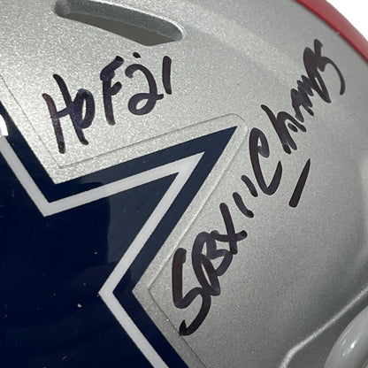 Drew Pearson Signed Dallas Cowboys Throwback Mini Helmet HOF 21 SB XII Champs