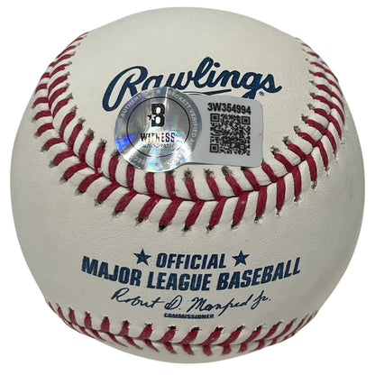 Jim Kaat Autographed Retirement Logo ROMLB Baseball (HOF 2022) BAS