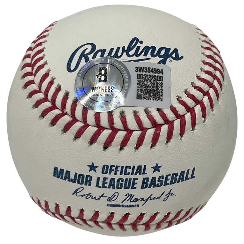 Jim Kaat Autographed Retirement Logo ROMLB Baseball (HOF 2022) BAS