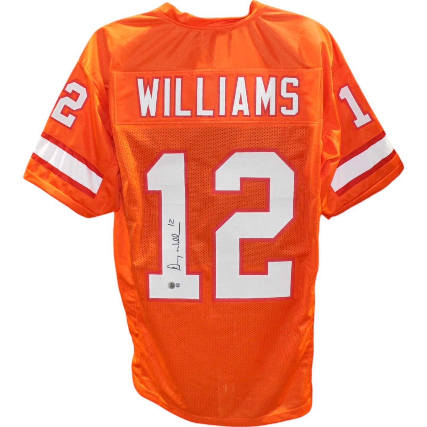 Doug Williams Signed Orange Custom Football Jersey Beckett COA