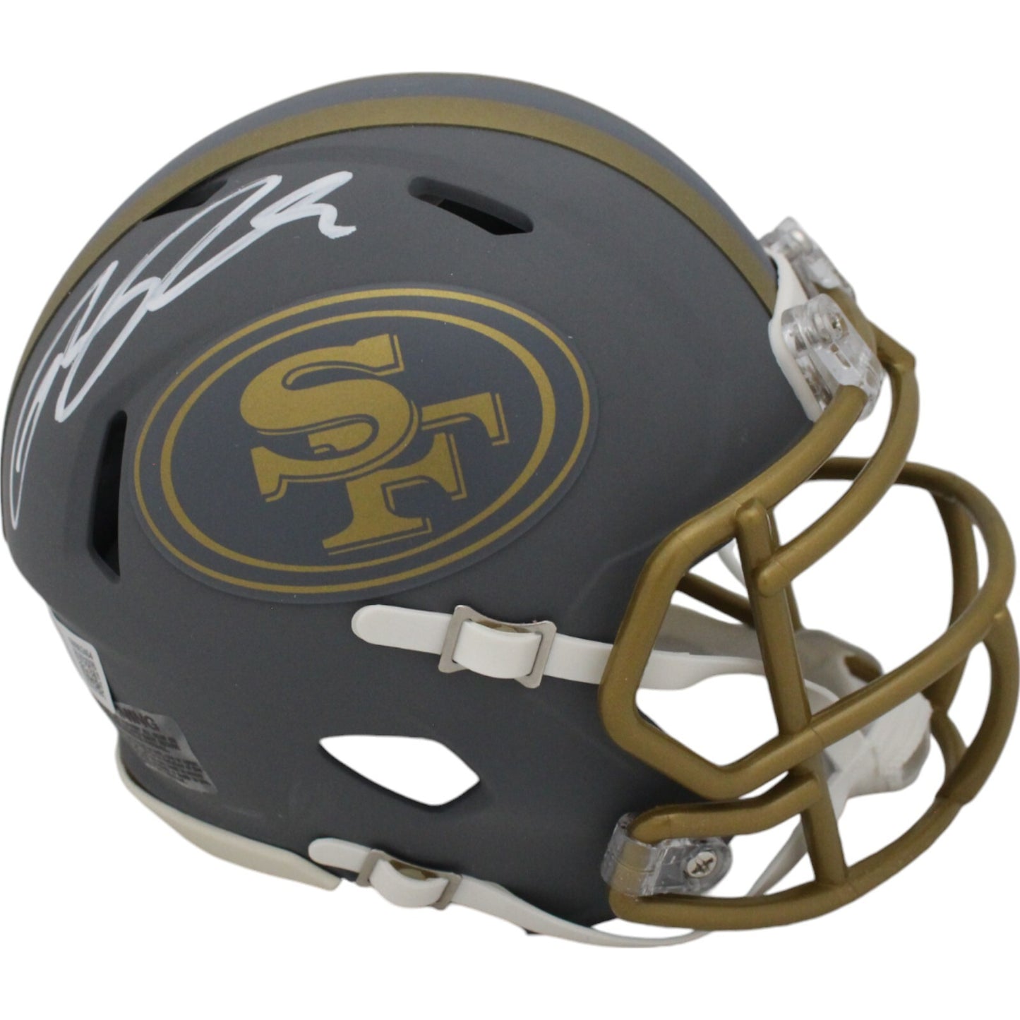 Ricky Pearsall San Francisco 49ers Autographed Slate Mini Helmet