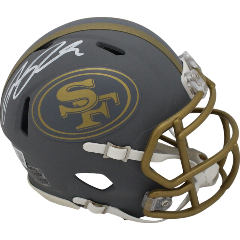 Ricky Pearsall San Francisco 49ers Autographed Slate Mini Helmet