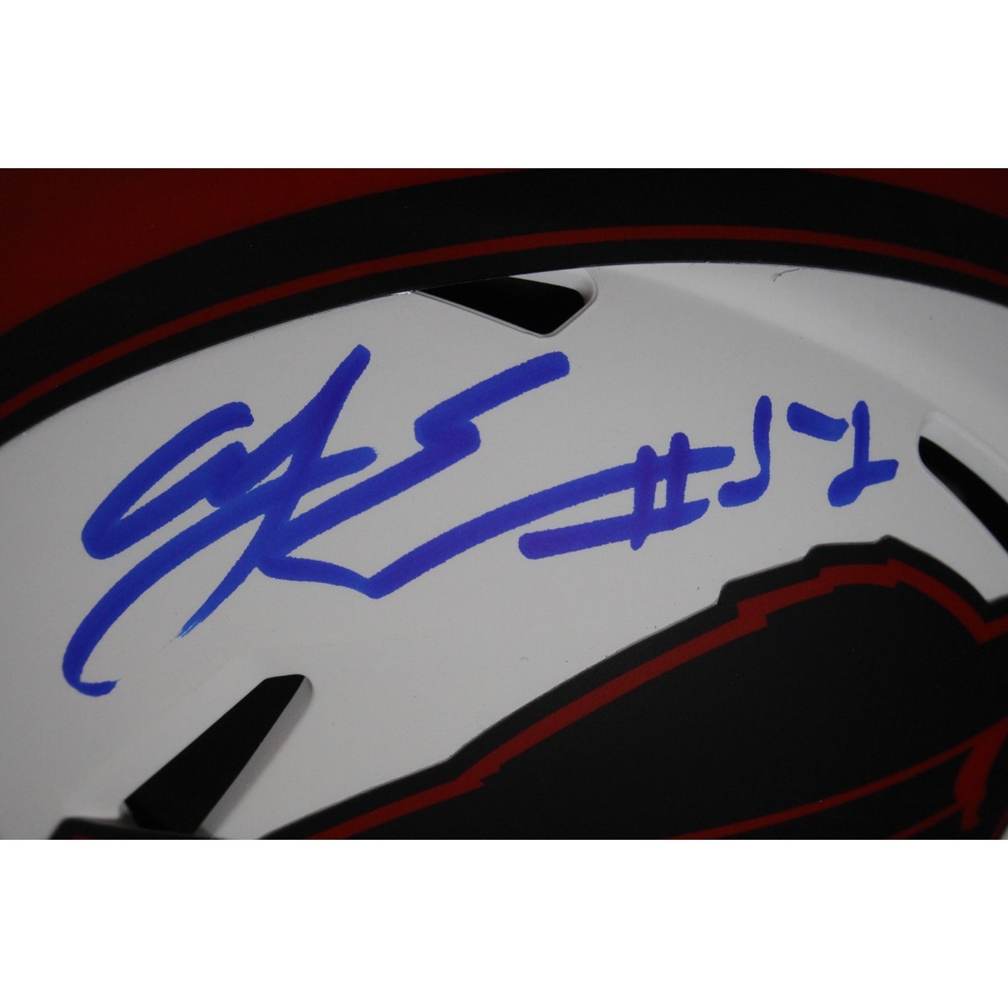 AJ Epenesa Buffalo Bills Autographed Lunar Mini Helmet
