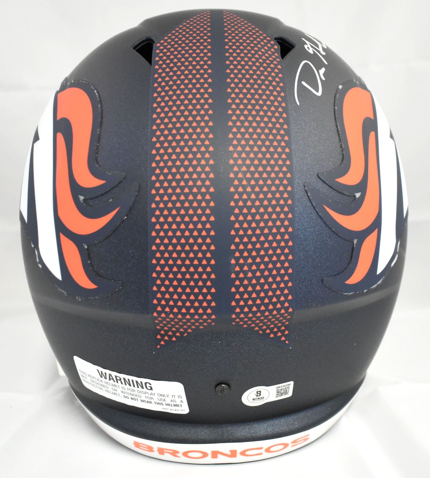 Dre Greenlaw Signed Denver Broncos Full Size Speed Helmet