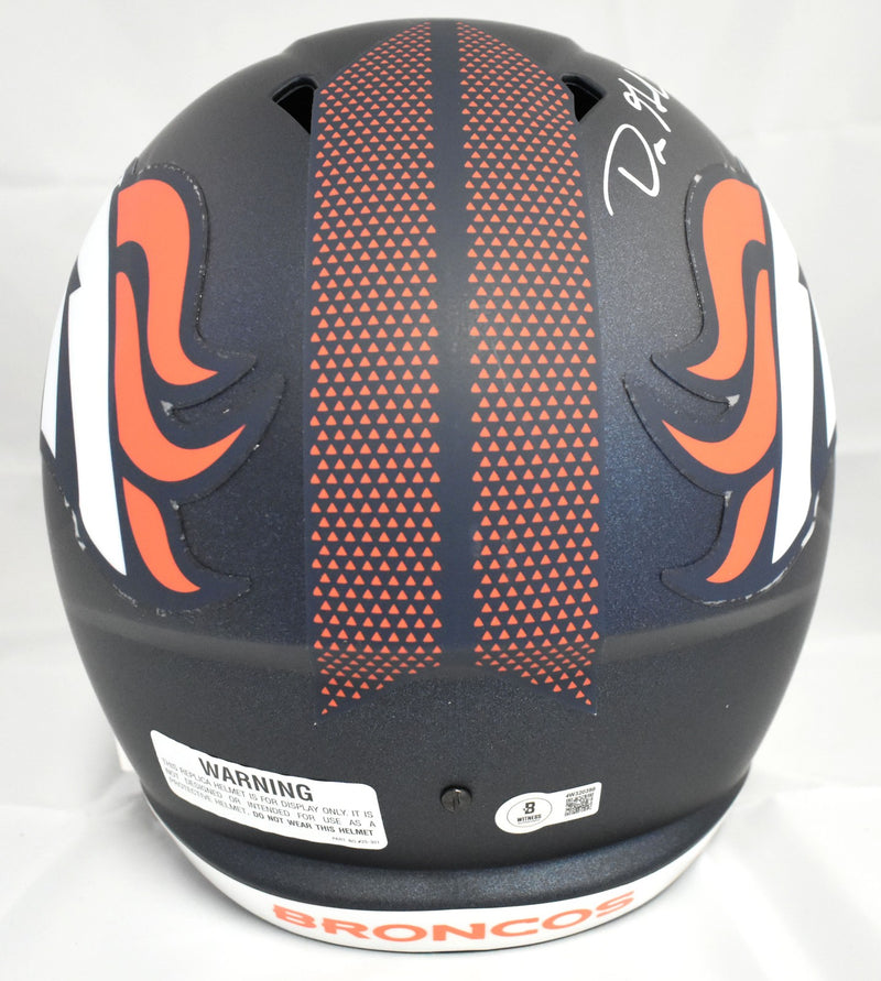 Dre Greenlaw Signed Denver Broncos Full Size Speed Helmet