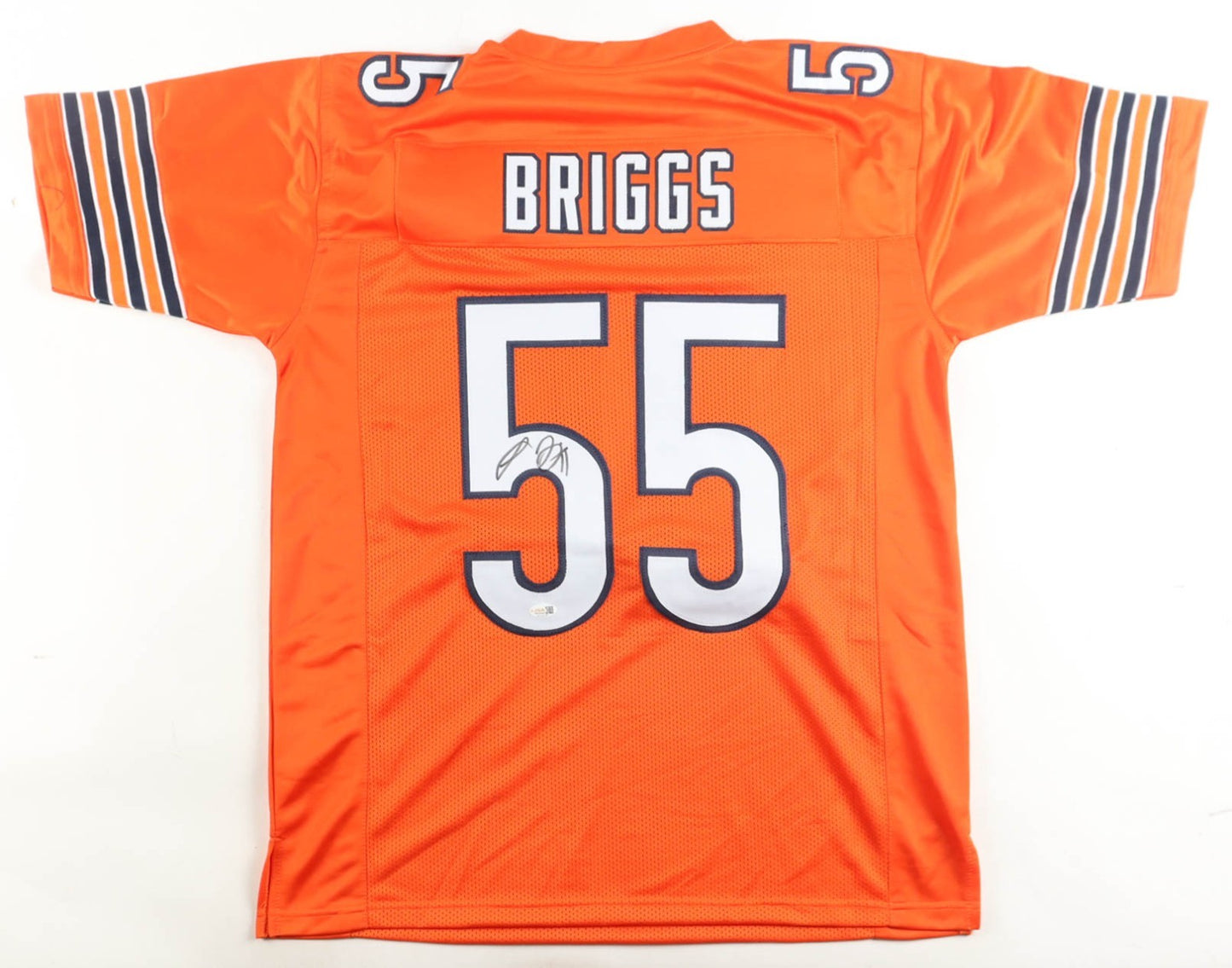 Lance Briggs Signed Chicago Bears Custom Orange Jersey (JSA)