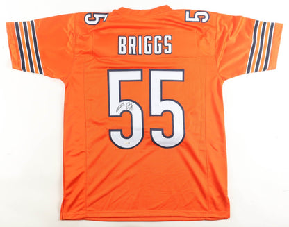 Lance Briggs Signed Chicago Bears Custom Orange Jersey (JSA)