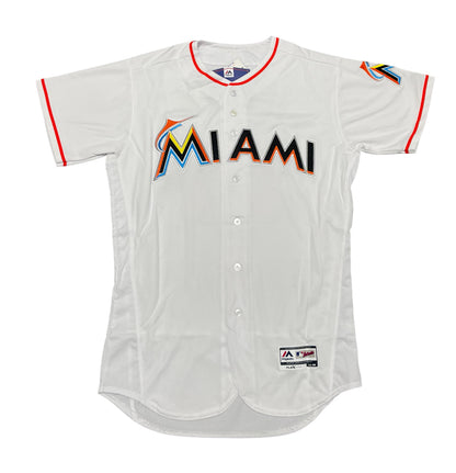 Ichiro Suzuki Miami Marlins Autographed Majestic Authentic Jersey (BAS)